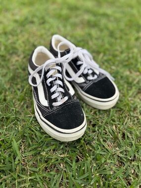 Vans Black and White Classic Skate Shoes